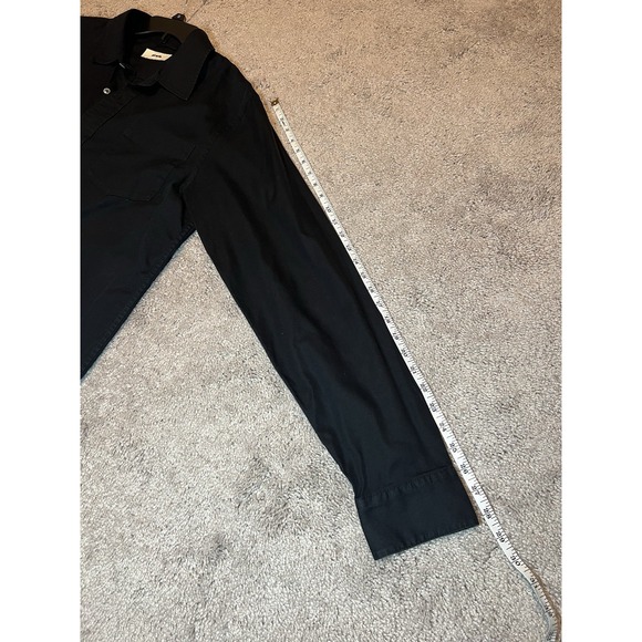 Buck Mason Mens Black Button Down Shirt XXL Long Sleeve Made in America - Picture 3 of 6